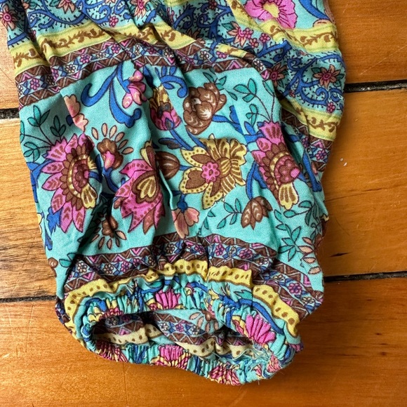 Boho Midi Dress, Teal - Picture 3 of 6